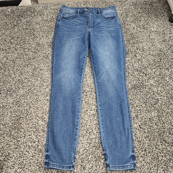 Judy Blue Denim - Judy Blue Skinny Fit Hi Rise Ankle Jeans Womens Sz 11/30 Stretch Faded Front